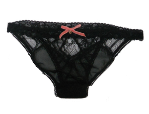 "Charmed" Black Lace Panties - Honeymoon Lingerie by Frances Smily - 