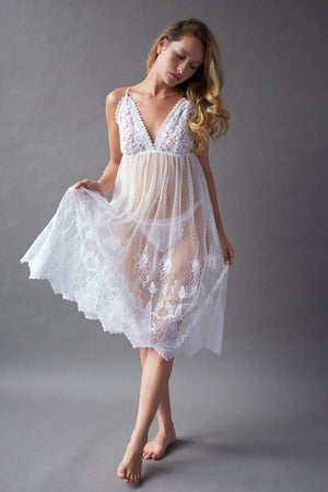 Angelic Tea Length Dress